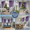 thumbnail image 5 of Purple Grey Ombre Outdoor Curtains for Patio Waterproof,Windproof Privacy Curtains with Weighted Bottom,Modern Geometric Abstract Aesthetics Cream Outside Drapes for Picnic Garage 54"x84" 2 Panel, 5 of 8