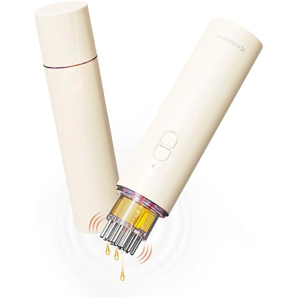wonima11 Electric Hair Oil Applicator and Scalp Massager 2 in 1, Latest Scalp Applicator for ALL Hair Essential Oil Serum, Electric Quantitative Liquid Dispensing Brush Handheld Dispenser Comb