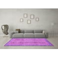thumbnail image 3 of Ahgly Company Indoor Round Abstract Purple Modern Area Rugs, 5' Round, 3 of 4