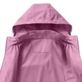 thumbnail image 5 of Ashirexll Zip Up Hoodie Womens Hoodies Winter Tops Long Sleeve Casual Solid Color Waterproof Windbreaker Rain Jacket with Pocket, 5 of 6