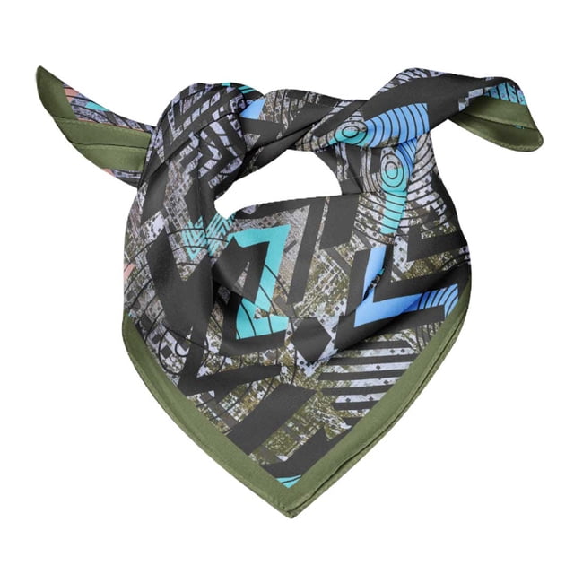Bimba Cotton Voile Rectangular Printed Scarf Women Wrap Bandanas-40 x 40 Inches