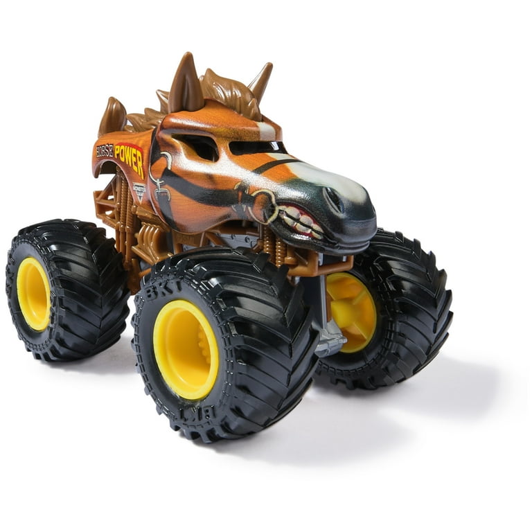希少稀な Official Jam, Monster Horse Die-Cast Truck, Monster Power 乗り物おもちゃ