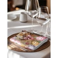 thumbnail image 6 of Pink Bunny Easter Cloth Napkins Set of 6 Reusable Dinner Napkins, Tulip Spring Floral Eggs Checkered Pastoral Cocktail Napkin Washable Table Napkins for Wedding/Holiday Party/Baby Shower 20"x20", 6 of 7