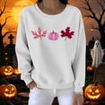 thumbnail image 5 of XSMGTUI Halloween Women's Crew Neck Sweatshirt Long Sleeve Loose Fit Fall Ghost Fall Pumpkin Fashion Tendy Casual Cute Vintage Graphic Soft Comfortable, 5 of 5