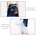 thumbnail image 2 of Starry Dinosaur Stunning Summer Chiffon Beach Dresses for Women - for the Beach!, 2 of 6