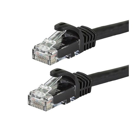 UPC: 0844660098010 | Monoprice Flexboot Cat6 Ethernet Patch Cable – Network Internet Cord – RJ45  Stranded  550Mhz  UTP  Pure Bare Copper Wire  24AWG  25ft  Black