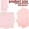 thumbnail image 3 of 100 Pcs Paper Disposable Napkins 2 Ply Dinner Guest Cocktail Napkins Hand Towels for Wedding Spring Birthday Party Bridal Anniversary Reception, 13 x 16 Inches (Pink), 3 of 14