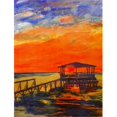 thumbnail image 1 of 11 x 15 in. Sunset From The Dock At The Pier Flag Garden Size, 1 of 1