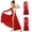 Red, variant on iiniim Girls Metallic Gold Praise Dance Worship Jumpsuit Dress Full Length Liturgical Church Robe White 16
