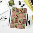 thumbnail image 7 of FMSHPON Strawberry Plaid Checkered Clipboard Hardboard Wood Nursing Clip Board and Pull for Standard A4 Letter 13x9 inches, 7 of 7