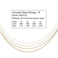 thumbnail image 2 of 4String Acoustic Bass Strings Replacement Accessories Brass String 045-100 Gauge, 2 of 9