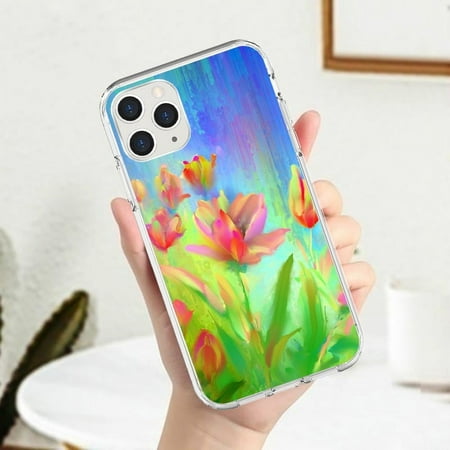 Compatible with iPhone 26 Case,Retro Oil Painting Cell Phone Cover Raised Edges Protect Camera & Screen Cell Phone Cases for Phone Decoration