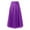Dark Purple, variant on Women's Fashion Big Swing Thin A Line Solid Color Skirt - Netting Material - Size S/M/L/XL