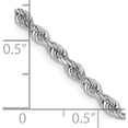 thumbnail image 5 of 14K White Gold 2.75mm D/C Quadruple Rope Chain (24 X 2.75) Made In Peru wqt021-24, 5 of 5