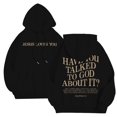 thumbnail image 2 of Christian Hoodies for Men 2025 Have You Talked To God About It Graphic Hoodie with Pockets Hooded Sweatshirt Pullover, 2 of 6
