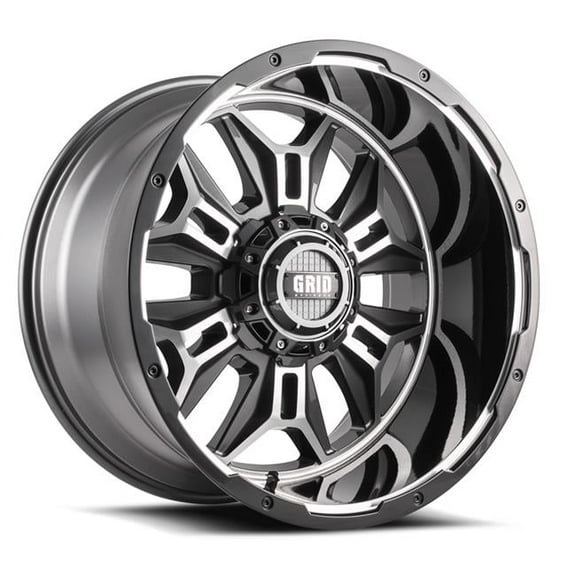 Grid Wheels A2955L151 20 x 9.0 in. 5 x 150 in. Bolt Pattern 15 Offset 110.3 mm Hub Wheel