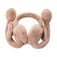 thumbnail image 2 of AWZXDE Earmuffs for Women Winter Cute Fuzzy Movable Ears Warm Soft Comfortable Earmuffs with Matching Sets for Girls & Women in Cold Days Khaki, 2 of 7