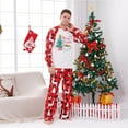 thumbnail image 5 of REORIAFEE Matching Family Pajamas Christmas 2 Piece Big and Tall Loungewear Long Sleeve Top Pant Plaid Soft Sleepwear Red M-3XL, 5 of 6