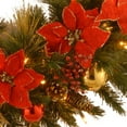 thumbnail image 3 of National Tree Company 36in. Decorative Collection Home Spun Wreath with Clear Lights, 3 of 3