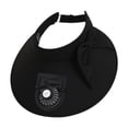 thumbnail image 1 of Sombrero de ventilador de enfriamiento sombrero de playa de borde ancho para caminatas deportes para campamento de campamento ciclismo Negro, 1 of 10