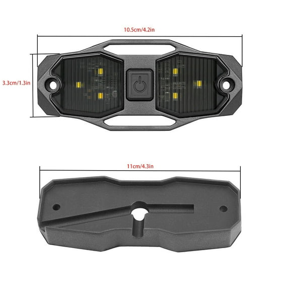 Furulu Roll Bar Mount LED Dome Light Kit with Switch For UTV ATV Polaris RZR Golf Cart