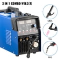 thumbnail image 2 of 3 in 1 Combined MMA MIG TIG Plasma Cutting 55 Amp Inverter Plasma Welding Machine Portable Welding Cutting Machine Plasma Cutter ,Long Lasting, 2 of 6