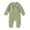Army Green, variant on Darzheoy Toddler Baby Rompers Girls Boys Comfortable Long Sleeve Lapel Button Jumpsuits Cute Solid Color Pocket Spring Summer Casual Pajamas Clothes ,Size 0-12 Months