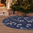 thumbnail image 6 of Sikiie Hawaiian Style 30-48 inches {designName} Print Christmas Tree Skirt Snowman Xmas Tree Skirt with Edge Christmas Decorations for Holiday Party48", 6 of 7