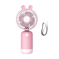 thumbnail image 2 of Mini ventilador portátil lindo ventilador de mano recargable multifuncional ventilador Personal ventilador de mesa para viajes Camping al aire libre, 2 of 7