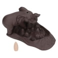 thumbnail image 2 of Quemadores de incienso de reflujo de elefante con 20 conos de incienso de gres rojo que alivian la ansiedad. Porta incienso de reflujo para salón de té., 2 of 14