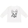 thumbnail image 3 of Inktastic French Bulldog Portrait Boys or Girls Long Sleeve Toddler T-Shirt, 3 of 5