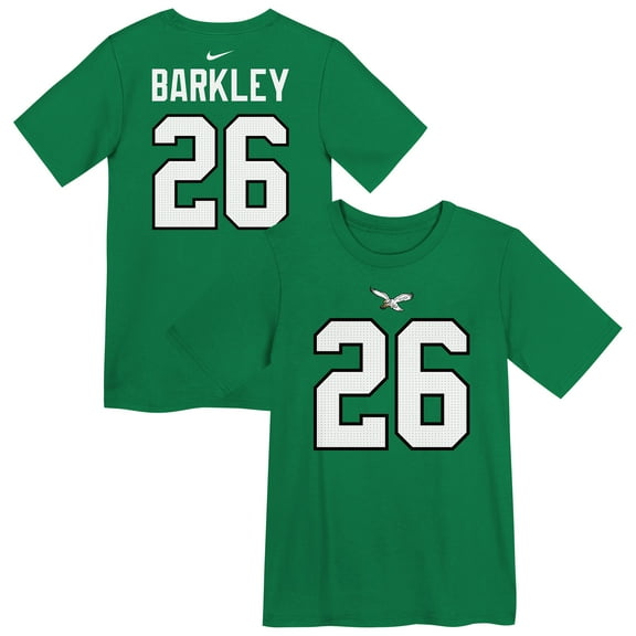 Preschool Nike Saquon Barkley Kelly Green Philadelphia Eagles Player Name & Number T-Shirt