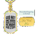 thumbnail image 3 of He orders Our Stops Stainless Steel or 18k Gold Premium Swivel Dog Tag Keychain, 3 of 16