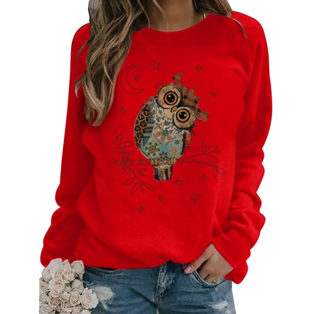 Jersey de mujer camisetas blusas Tops de manga larga ropa de otoño camisetas informales holgadas con cuello redondo