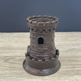 thumbnail image 2 of Castle Backflow Incense Burner Alloy Aromatherapy Holder Cone and Stick Censer Home Decor Ornament, 2 of 8