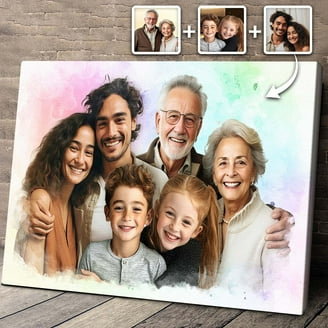 Custom Family Photo Stickers - Personalized Wall Art & Decals For Gifts