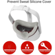 thumbnail image 3 of Cubierta facial de máscara de silicona VR para Oculus Quest 2 Cojín facial a prueba de sudor Lavable, Almohadilla ocular estándar, Bloqueo de luz Zhivalor 220454-3, 3 of 8
