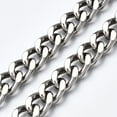 thumbnail image 3 of 1 strand bag Chains Straps Iron Curb Link Chains with Alloy Swivel Clasps for bag Replacement Accessories Platinum 1160x10mm, 3 of 3