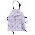 thumbnail image 1 of Geometric Apron, Ornamental Scattered Spiral Square Shapes Abstract Angled Lines, Unisex Kitchen Bib with Adjustable Neck for Cooking Gardening, Adult Size, Lavender Blue and Lilac, by Ambesonne, 1 of 4