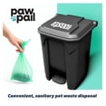 thumbnail image 2 of Pet Waste Station, Outdoor Dog Poop Trash Can with Step-On Lid, Square Plastic Dog Waste Station, Black, 41 lb. Capacity, 2 of 7