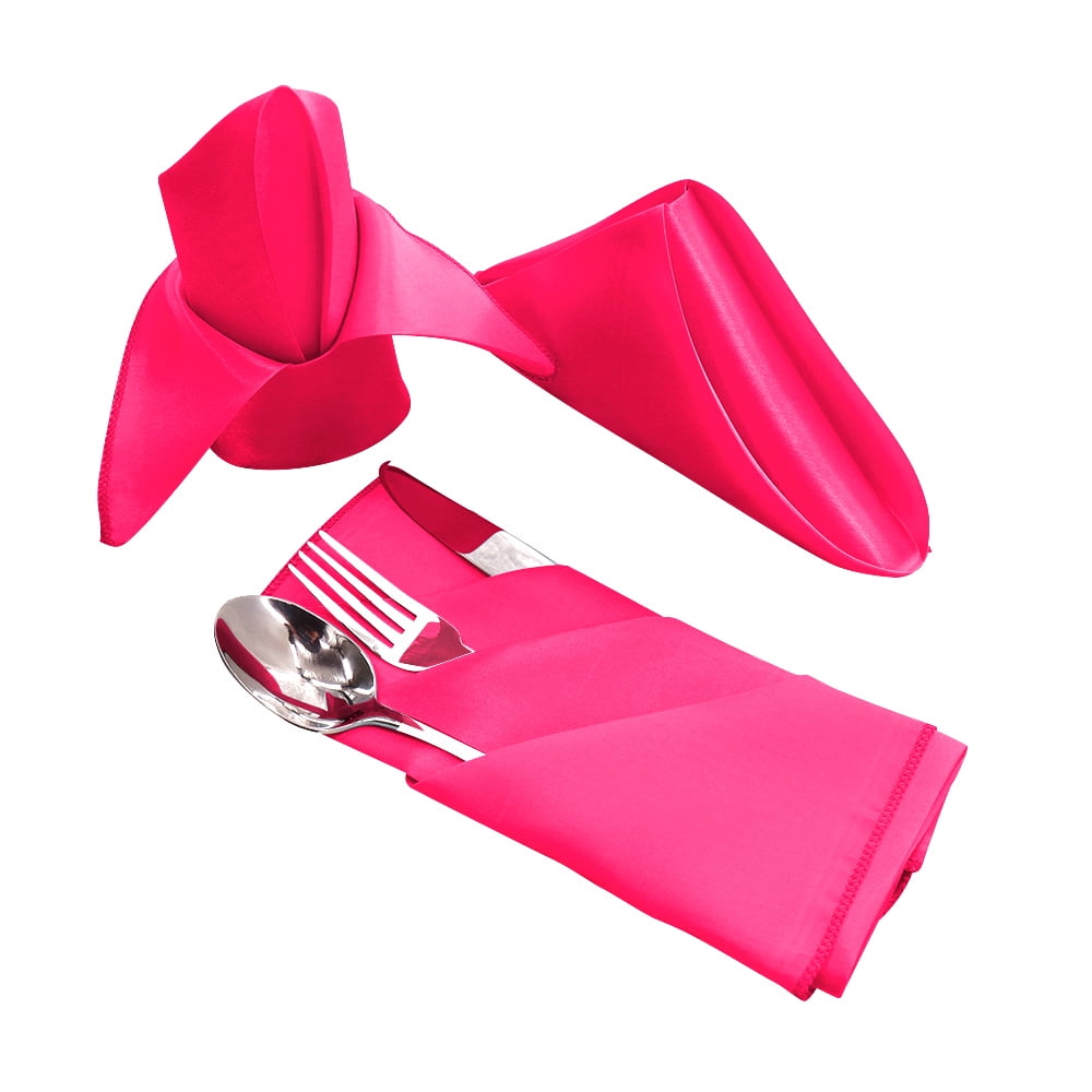 Touiyu Cloth Napkins Set of 10 Washable Polyester Dinner Napkins Soft