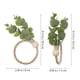thumbnail image 2 of GOOHOCHY 6 piezas de porta servilletas, anillos de servilleta de eucalipto, anillos de servilleta de estilo rústico, anillos de servilleta de boda, 2 of 8