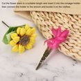 thumbnail image 5 of Uxcell 42mm Alloy Corsage Decorative Holder Vase for Wedding Party Prom Cyan, 5 of 6