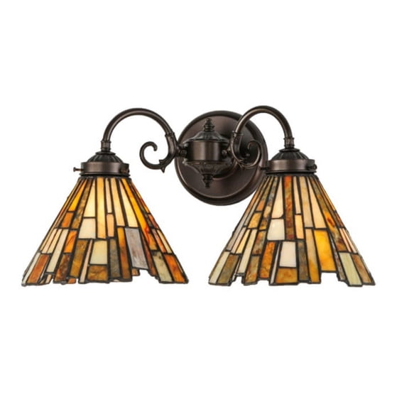 17"W Delta Jadestone 2 LT Wall Sconce