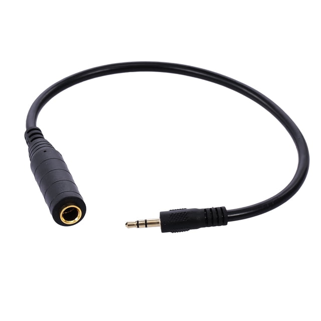 Cable adaptador de audio Cable adaptador de audio de 3,5 mm a 6,5 mm Cable convertidor de 3,5 mm a hembra de 6,35 mm para micrófono / auricular Romacci Cable adaptador de audio