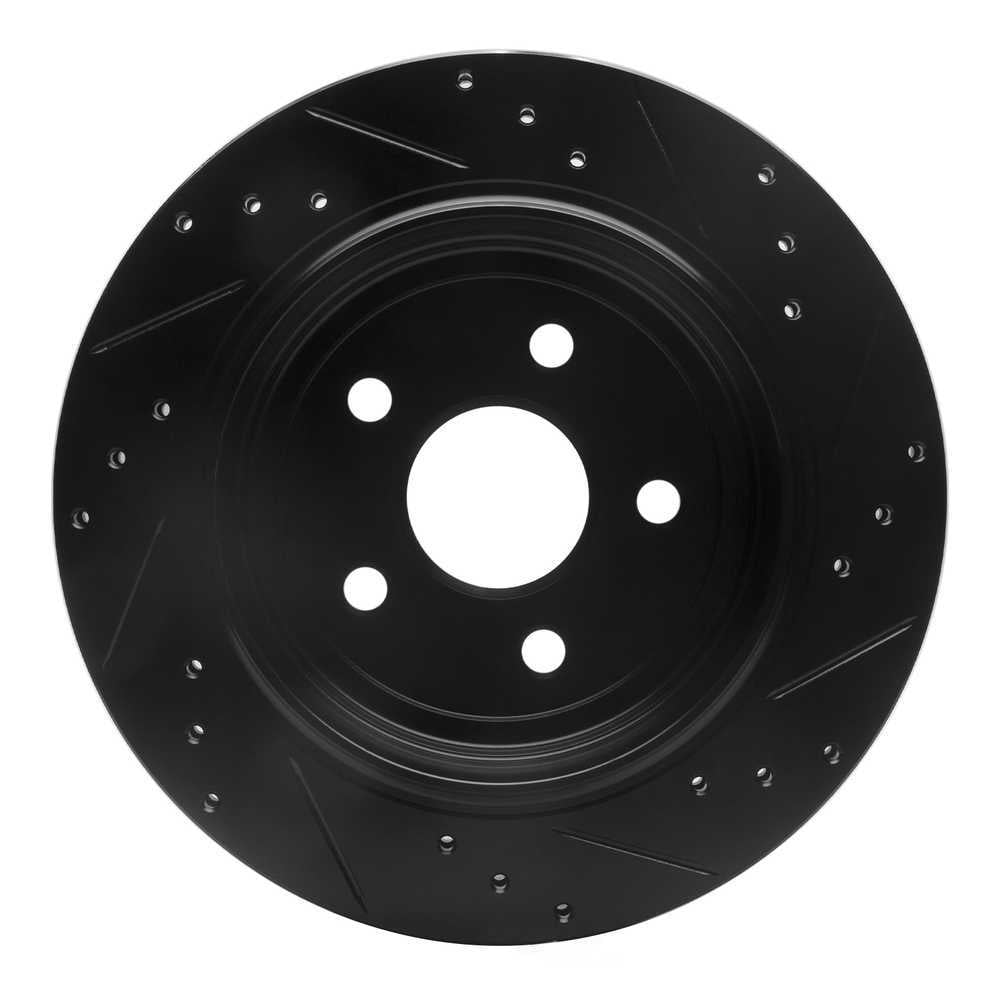 Dynamic Friction Company 633-42006L DFC Brake Rotor - Drilled And Slotted - Black