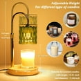 thumbnail image 5 of HomWamee Green Dimmable Candle Warmer Lamp with Timer & Adjustable Height, 5 of 12