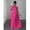 Hot Pink, variant on Plus Size Hot Pink Sleeveless Lace Bodice Pleated Maxi Dress With Waist Bow