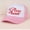 White Pink, variant on [Pink Baseball Cap] Breathable Polyester Mesh Unisex Adjustable Baseball Cap with Pink Letter Print Summer Dad Hat for Men & Women, Casual Outdoor Hat, Couple Gift, , Couple Fashion Acc
