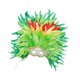 thumbnail image 2 of Tocado de plumas, disfraz, máscara de plumas, accesorios de disfraz, moda, cosplay, fantasía Verde, 2 of 9